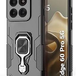 TheGiftKart Tough Armor Bumper Back Case Cover for Motorola Moto Edge 60 Pro 5G | Ring Holder & Kickstand in-Built | 360 Degree Protection Back Case Cover for Moto Edge 60 Pro (PC & TPU, Black)-image-95