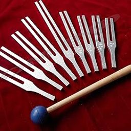 New 9 Sacred Solfeggio Tuning Fork with Velvet Pouch, Mallet-image-44