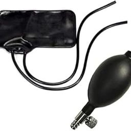 U.S PRISES Blood Pressure BP Cuff Rubber with Bulb Valve (Black Color)-27