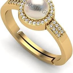 Pearl (Moti) 4.5 Cts or 5.25 Ratti Elegant Ring for Men and Women-image-60