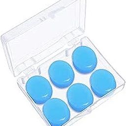 Soft Reusable Moldable Silicone Noise Cancelling Earplugs, Sound Blocking,Earplugs with Case for Swimming, Concert (Sky Blue (3 Pair))-picture-11
