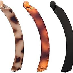 Kollyn 3 Pcs Large Banana Clips Banana Hair Clips Non Slip No-Trace Styling Tools Hair Accessories for Women Girls-image-32