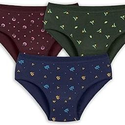 Womens Printed Panty | 100% Cotton | Outer Elastic | Pack of 3 Soft & Breathable Everyday Wear-picture-13