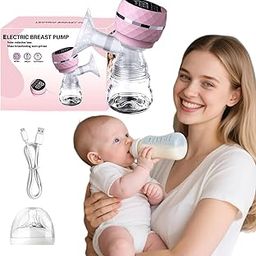 Wearable Electric Breast Pump For Feeding Mothers, Automatic Electrical Milk Feeding Pumping Machine with 2 Modes & 9 levels, Portable & Compact, Rechargeable with large 1400 mah battery-3