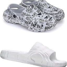Combo Pack of 2 Slipper/Flip Flops/Slides/Clogs/Sandals for Men (Cl-Guday Vs Addi)-image-28