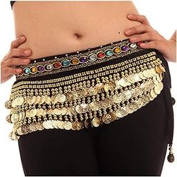FDF Heavy Belly dance Chiffon Hip Scraf Wrap Belt For Girls and Women-image-2