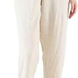 Women's Linen Solid Lounge Bottom Pant Pyjamas for Women Sleepwear Regular Fit Casual Trousers-picture-17