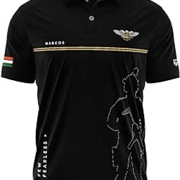 Marcos Agent Cotton T-Shirt | Half Sleeve | Regular Fit | Zero Shrinkage | Polo Neck | Brown-image-6