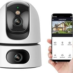 MAYUMI Two-Way Audio|Audible Alarm|Color Night Vision|AI-Powered Human/Motion Detection | Supercam X2 Wi-Fi Indoor Camera Dual-Lens (4MP+4MP) HD View Pan & Tilt CCTV Camera-picture-12