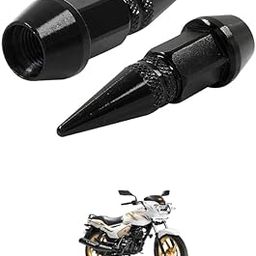LOVMOTO Universal Spiked Valve Caps,Aluminum Alloy Dustproof and Waterproof Tire Valve Stem Caps, Suitable for Cars, Trucks and Motorcycles (2PCS Black) Comfortable with St-ar ci-ty Pl-us-image-97