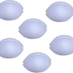 Bra Cup Inserts, Women Removable Cotton Pad Eye Shape 6 Pair in White Color-image-84