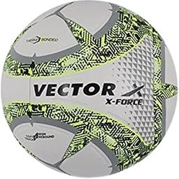 Vector X 16 Panel X-Force Textured PU Thermobonded Indoor/Outdoor Water-Resistant Futsal Football with Latex Bladder, White-Green, Size 5, Suitable for Match and Training for Adults 15+ Years-picture-5