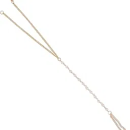 accessher Gold Plated Traditional Jewellery Inspired Delicate Tiny Pearls Chain Bracelet with Ring/Hathphool/Ring Bracelet for Women and Girls Pack of 1-picture-45