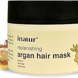 Inatur Argan Hair Mask | Hair Strengthening & Reduces Hair Fall I Deep Conditioning For Brittle, Frizzy & Dry Hair | Sulfate & Silicone Free | Natural & Vegan | 200g-image-73