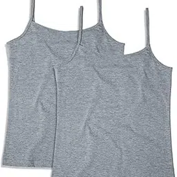 sillysally Pack of 2 Girls Non Padded Camisole with Adjustable Shoulder Straps/Stretchable Fabric-picture-3