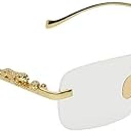 Rimless Rectangle Sunglasses for Men and Women-image-29