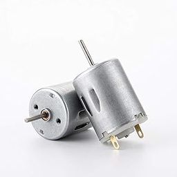 DC Motor, 24mm x 30mm, 2mm Shaft Diameter, Metal Body, Silver-12