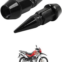 LOVMOTO Universal Spiked Valve Caps,Aluminum Alloy Dustproof and Waterproof Tire Valve Stem Caps, Suitable for Cars, Trucks and Motorcycles (2PCS Black) Comfortable with Impu-lse-image-92