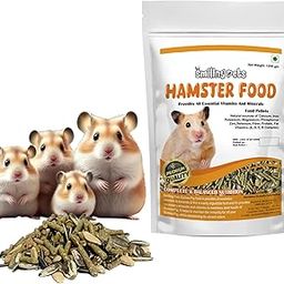 Hamster Food Pellets with DHA Omega 3 & 6 All Vitamins, Minerals for Better Skin Coat, Mice Rat Hamster Food Stick Mix Seed Suitable for All Hamsters Breed 1.2 Kg-picture-16
