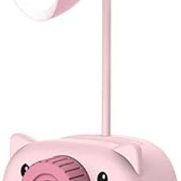 Jellify Camera Plastic USB Chargeable Led Light Table Night Lamp for Kids Bedroom with Pencil Sharpener & Pen Holder Stand for Girls & Boys Pink-10