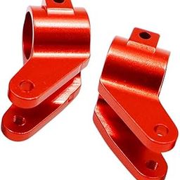 ATORSE 2Pcs Front Steering Hub Carriers (L/R) Cup for Trxxas Slash 2Wd Red-image-14