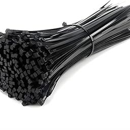 CRAE Nylon Cable Zip Ties Heavy Duty Strong Wire Organizers Self Locking Fasteners | 4 Inch (Pack of 100) (200 mm x 2.5 mm) Black-10