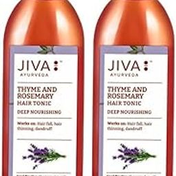 Jiva Thyme & Rosemary Tonic 120ml | 100% Pure & Natural | Nourishes Hair Follicles & Prevents Hairfall, Dandruff and Premature Greying & Baldness | Relieves Vata & Pitta-Dominated Issues (Pack of 2)-image-52