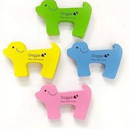 BabySafeHouse Finger Pinch Door Guard/Door Stopper for Baby Safety & Protection from Door Slamming & Accidental Door Lock (Doggie Shape-Pack of 4)-23
