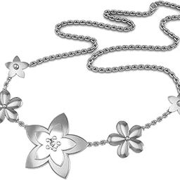 18k (750) White Gold and Diamond Necklace for Women-image-37