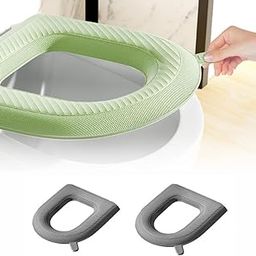Waterproof Toilet Seat Cushion, 2024 New Cover Pads, Reusable EVA Padded Seat, Washable for Home Hotel (Gray 2pcs)-image-43