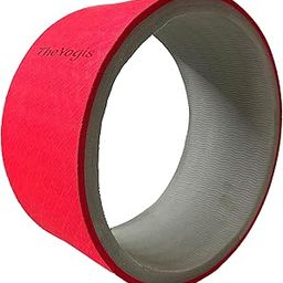 The Yogis Yoga Wheel For Stretching Yoga Wheel for Back Bends, Exercise, Workout Yoga Accessories for Women & Men Exercise Roller Yoga Equipment for Home Workout, Yoga Chirp Wheel Size - 13 x 6.5 inch (Red)-15