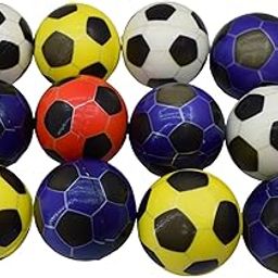 Asera 12 Pcs Soft Foam Sponge Balls with Football Print Light Weight- Kids Birthday Return Gifts (Football Set of 12)-image-53
