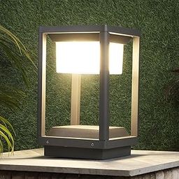Artdecor Gate Light Waterproof Pillar Lamp Outdoor Decor Garden Lighting Pole Mount Exterior Fixture for Home Entrance Patio Compound Boundary (Warm White, Pack of 1)-picture-12