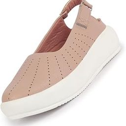 fausto Women Breathable Lazer Cut Design with Backstrap Height Enhancer Hook and Loop Slip on Shoes | Slingback Casual Platform Sandals| Cusioned Insole-picture-14