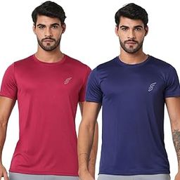 SWEATHEADS Round Neck Moisture Absorbing Performance Half Sleeve Slim Fit T-Shirt for Men | Quick Dry Technology | Light Weight & Breathable Fabric | Ideal for Indoor & Outdoor Physical Activity-image-52