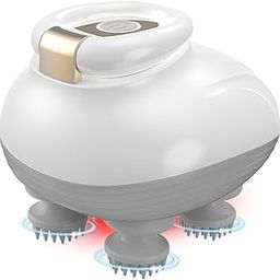 TISSCARE Scalp Massager, Electric Head Kneading Massager, 3 Speed Modes, Red Light Therapy for Hair Growth, Rechargeable Handheld Portable Body & Head Scratcher Massage Machine-image-73