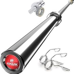 Konark Fitness 7 Feet Olympic Barbell/Rod Bench Press, Deadlift, Powerlifting, CrossFit Training (28 mm Internal Dia and 50mm Outer Dia) with Two Springs Collar-image-53