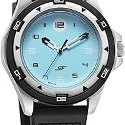 SF Sporty Blue Dial Polyurethane Strap Watch for Men-7930PP19W/NT7930PP19W-0
