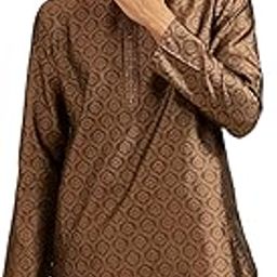 Men's Art Silk Thread Embroidered Kurta (1pc)-image-18