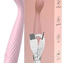 Elosnoc Waterproof Massager Flexible Full Body Electric 10 Speeds Waterproof Massager with Flexible Neck | Customized Relaxation - Ergonomic Design for Comfortable Handling-Pink-17