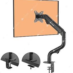 ARTIKEL Monitor Desk Mount | Adjustable Spring Assisted Monitor Arm | VESA Mount with C Clamp & Grommet Mounting Base | Computer Monitor Stand for Screen up to 32 inch | Curve Series | Single Monitor-15