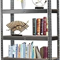 5-Tier Garage Shelving 59'' Heavy Duty Adjustable Metal Shelving Unit and Storage, 2000LBS Metal Storage Shelves Industrial Storage Shelf Basement Utility Shelf, 59" H x 29.5" W x 11.8" D-picture-10