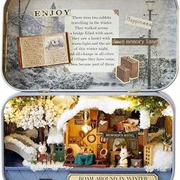 WildCard India Funny Wooden Puzzle Box Theater DIY Miniature Dollhouse Model Home Decoration Kids Toy Gift-image-63
