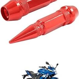 LOVMOTO Universal 2PC Spiked Aluminum Stem Valve Caps Dustproof Tire Wheel Stem Caps for Cars,SUVs,Trucks Bicycles and Motorcycles Comfortable with Gix-xer-image-79