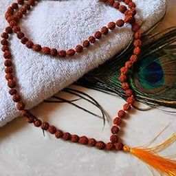 Optimus RUDRAKSHA 5 Mukhi Rudraksha Mala for Jaap, Meditation, Prayer & Healing | Panchmukhi Natural Beads Mala for Men & Women-image-43