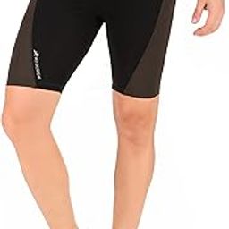 Nylon Dual Color Compression Shorts for Multi-Sports with Back Zip Pocket (Medium, Green/Black)-picture-42