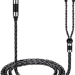 weishan Balanced Cable Replacement for Hifiman Sundara, HE4XX, HE400SE Headphones, Dual 3.5mm to 4.4 Wire Compatible with Sony WM1A, WM1Z, NW-ZX505 Digital Music Players, 4ft(Silver)-image-49