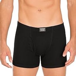 Men's Cotton Trunks (8901326169452_8008-0105-ECWHT_Medium_Black)-52