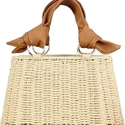 enakshi (label) Beach Bag for Women Retro Design Supplies Handbag for Birthday Holiday Daily Beige|Clothing, Shoes & Accessories | Womens Handbags & Bags-picture-44