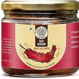 Earth Story Farms | Stuffed Red Chilli Pickle | Natural Ingredients | Hand made | Preservative Free (250 g)-image-82